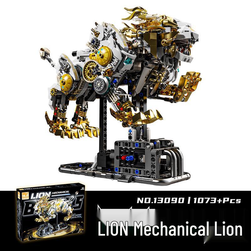 Совместимые с Lego механические сборные модели попугая, акулы, кита и осьминога
