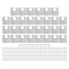 30PCS Cabinet Door Repair Plate Hinges Repair Fixing Plate 9x9cm Stainless Steel Hinge Repair Board