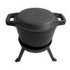 5.0L cast iron hunting kettle with 2-in-1 grill pan KINGHOFF KH-1732