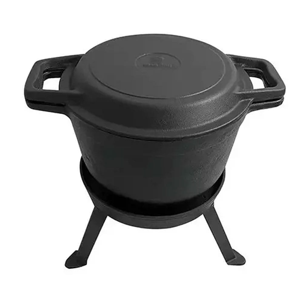 5.0L cast iron hunting kettle with 2-in-1 grill pan KINGHOFF KH-1732