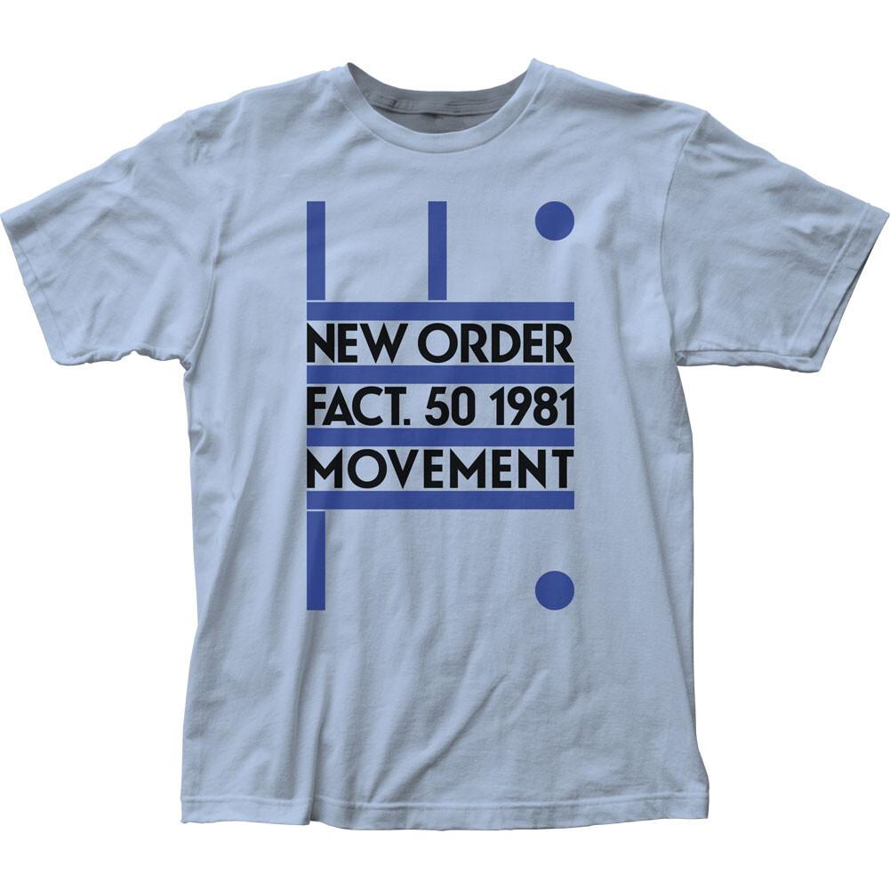 26 New Order Fact 50 1981 T Shirt Mens Rock And Roll Music Classic Band Light Blue Unisex T-Shirt
