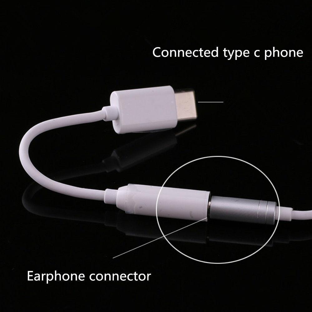 Speaker Male To Female Converter Cable Cord Audio Adapter AUX Jack Type-C To 3.5mm