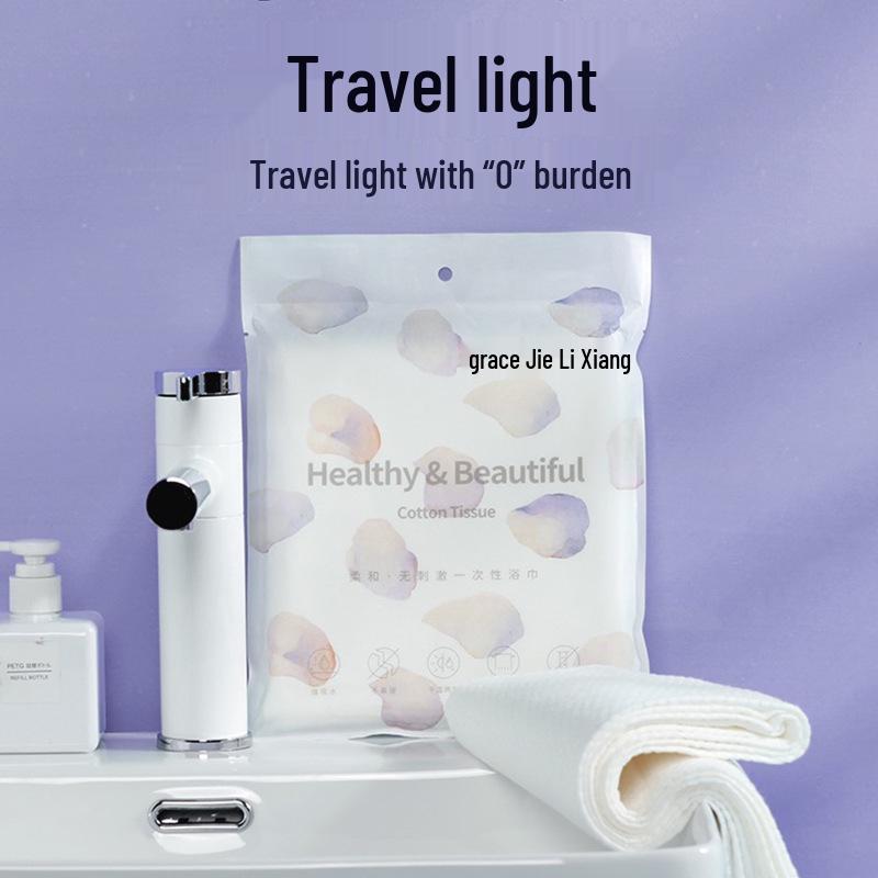 Jieliya Portable Compressed Bath Towel - Thick, Large, Individually Packaged for Travel and Hotel Use