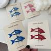 Colorful Snap Clip Girls Kid Hairpins Glitter Metal Hair Clip Dolphin with Glitter Handmade Hairpins Snap Hairpins
