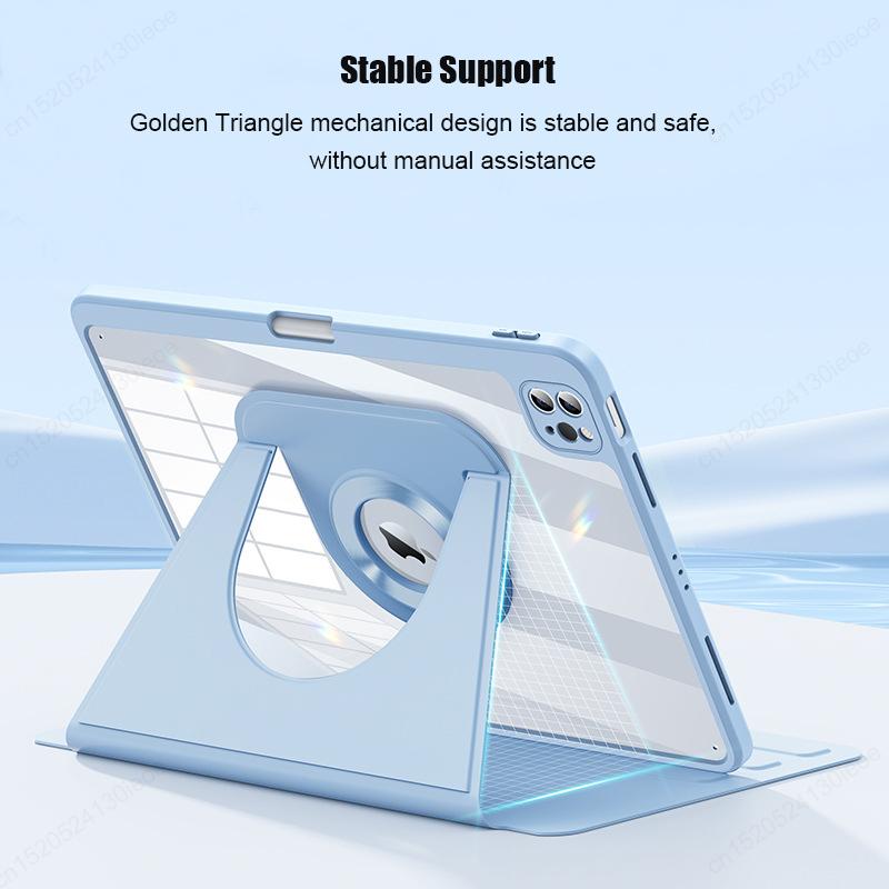For iPad Air 4th 5th 10.9 Pro 11 12.9 13 inch Magnetic Case, For iPad 11th 10th 10.2 9th 8th 7th Generation Detachable Back Case
