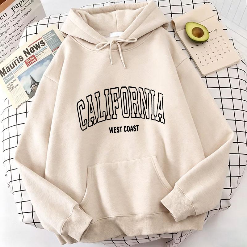 Streetwear Los Angeles California Letter Print Hoodies Spring Casual Hoodies Sweatshirts Men Women Hoodie Sweatshirt