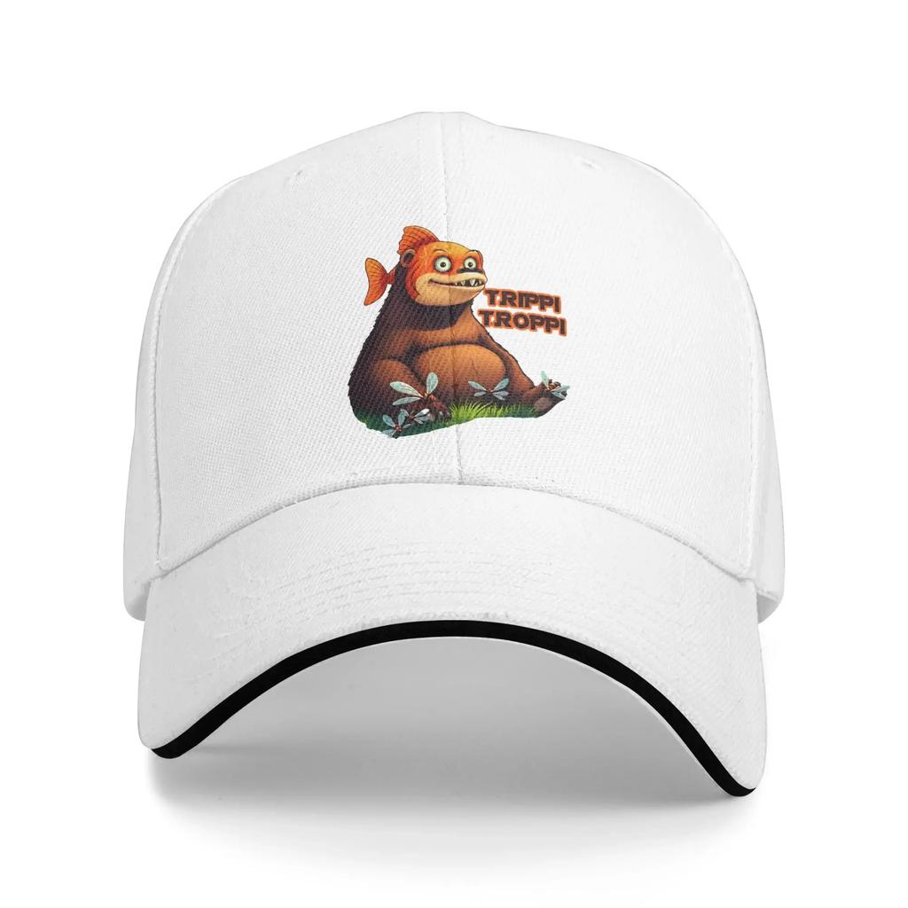 Кепка Бейсболка Trippi Troppi Fish Bear Мультяшная Итальянский Мем Мозголом Hip Hop Кепки Весенняя Мода Для Улицы Тренажерного Зала Бейсболки Унисекс