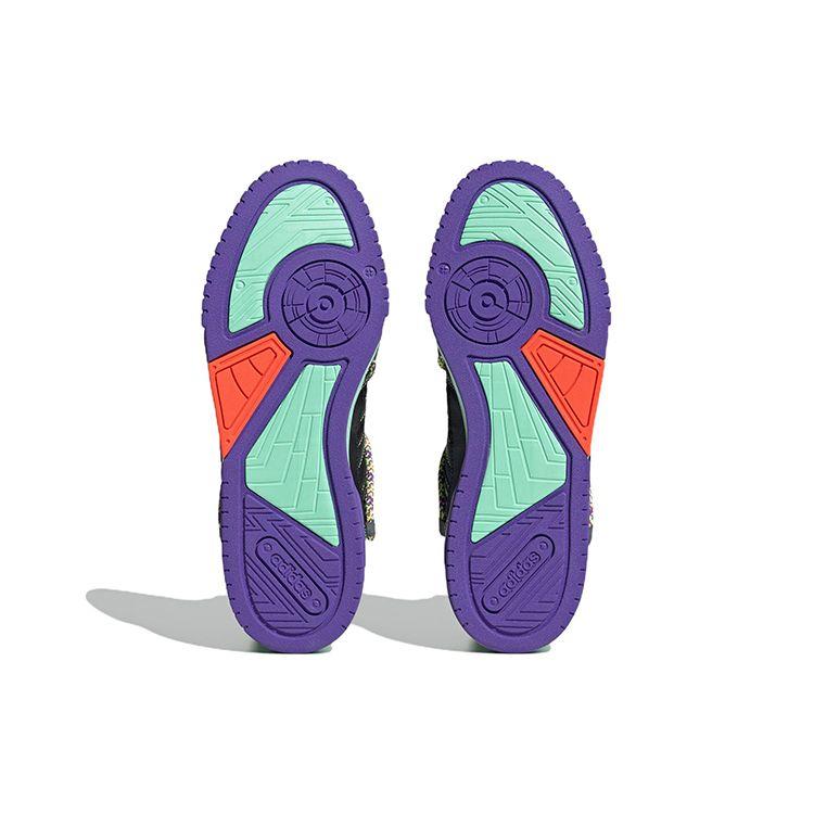 Adidas Neo D-Pad Mid Модные Повседневные Нескользящие Прочные Высокие Кеды для Скейтбординга Унисекс Кеды для Скейтбординга Черные Фиолетовые Зеленые HQ7053