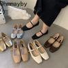2025 Spring Single Shoes Fashion Shallow Slip On Women Flat Shoes Ladies Casual Outdoor Ballerina Shoe