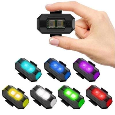 Мотоциклетные фары для дронов, стробоскопы, USB-светодиоды, предупреждающие о столкновениях, для ночных полетов на велосипедах и самолетах, мигающие предупреждающие сигнальные огни, автомобильные аксессуары