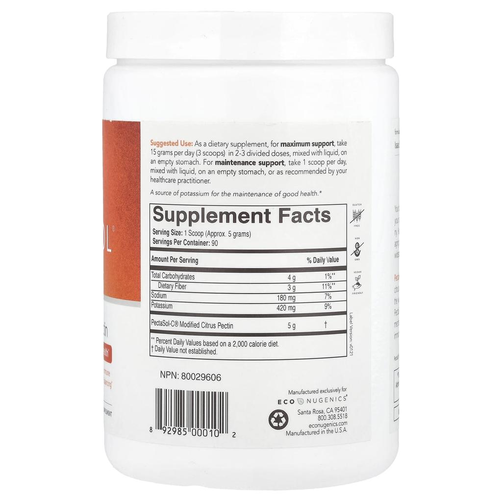 Pectasol-C, Modified Citrus Pectin Powder, 454G