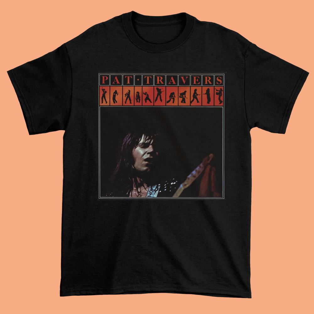 Новая футболка Pat Travers Band-Pat Travers Черная Мужская S-234XL Рубашка E274 Унисекс Футболка