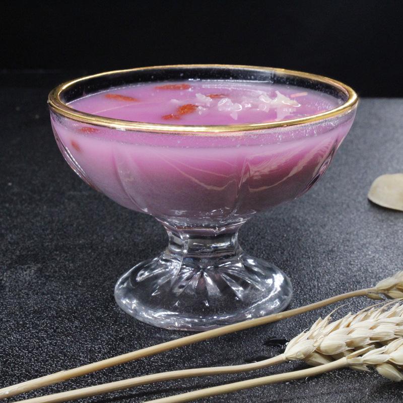 Креативная изысканная прозрачная стеклянная чашка для мороженого, чашка для холодных напитков, стеклянная посуда