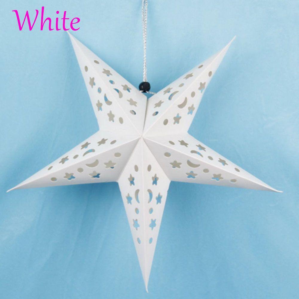 Fashion Home Festival Christmas Hanging Pentagram Star Xmas Ornament Tree Decoration Lamp Shade