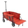 LOGOS Tradcanvas Flame Retardant Long Carry ST 84720726 Red Outdoor Wagon Washable Flame Retardant Camping BRICK/Washable