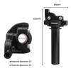 NIBBI Motorcycle Grips Pcx CNC Aluminum Throttle Twist Handlebar For Honda Exc Tmax 530 Yamaha Mt 07 Pit Bike Moto Accessories