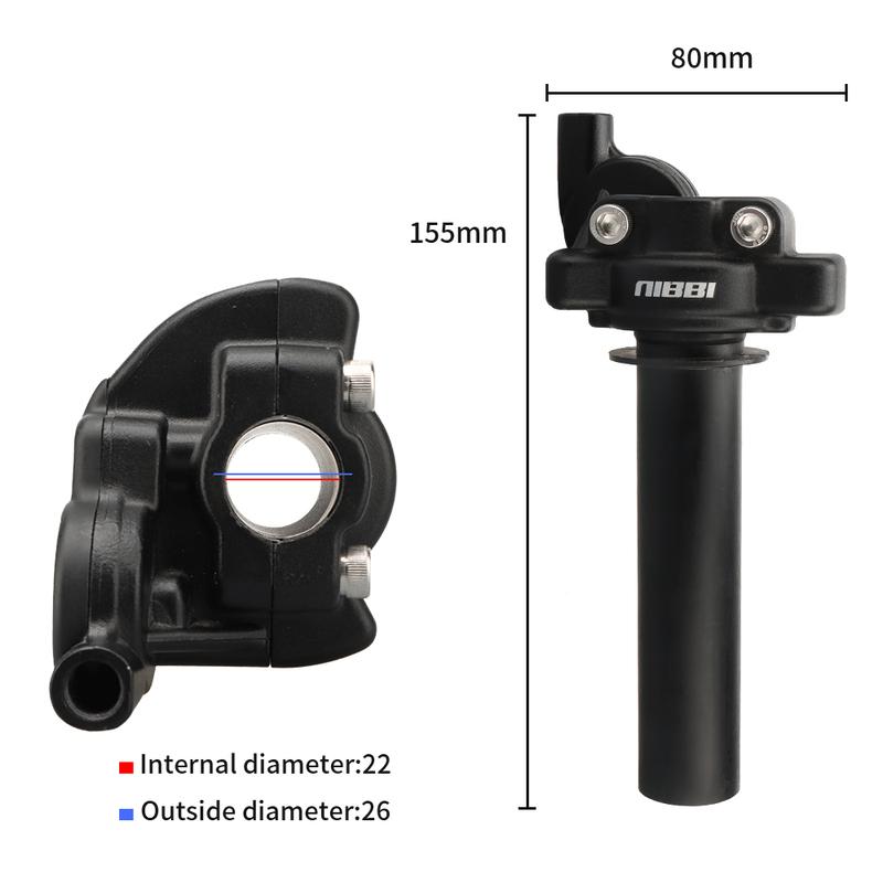 NIBBI Motorcycle Grips Pcx CNC Aluminum Throttle Twist Handlebar For Honda Exc Tmax 530 Yamaha Mt 07 Pit Bike Moto Accessories