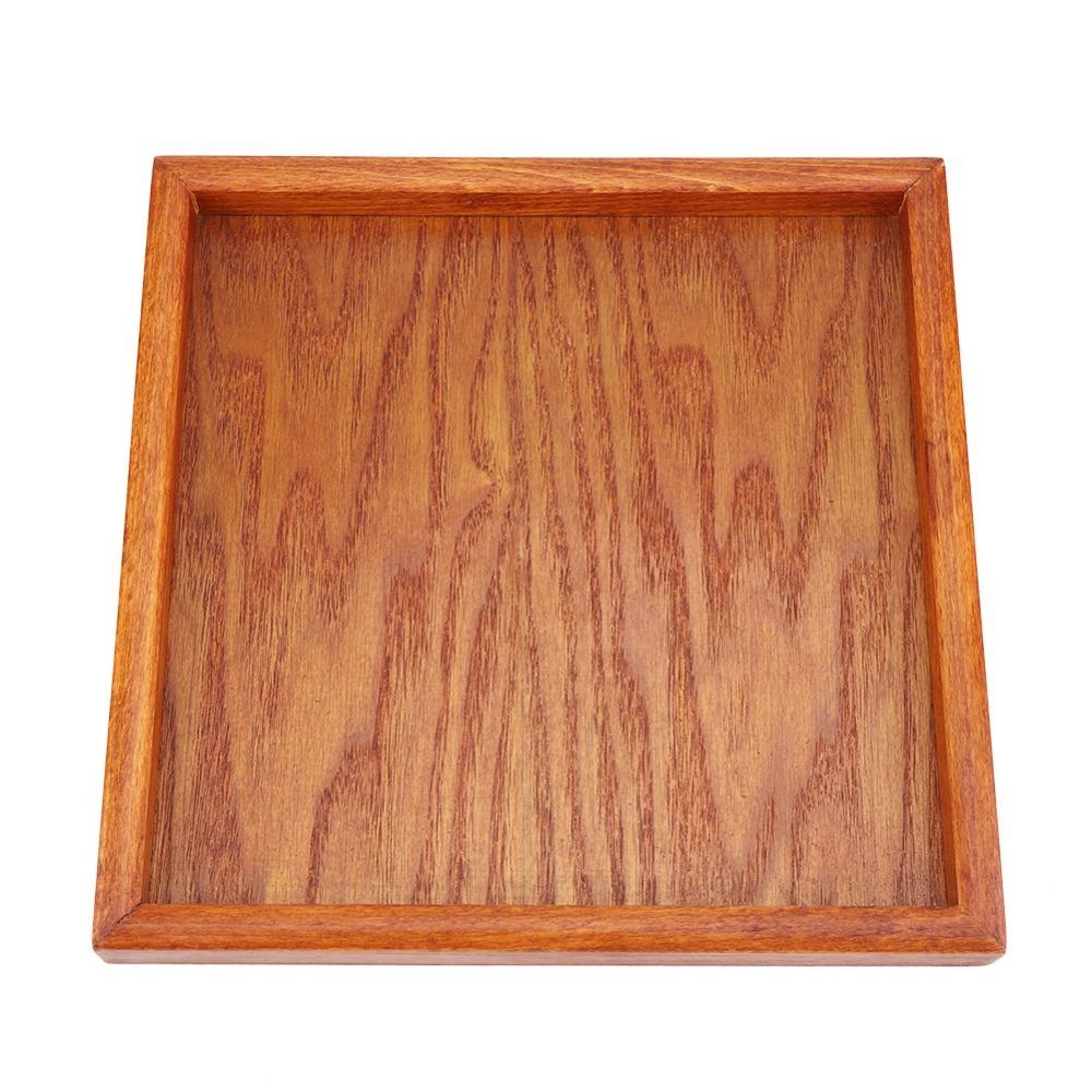 Smooth Snack Tray Solid Wood Snack Platter Portable Appetizer Tray Bedroom