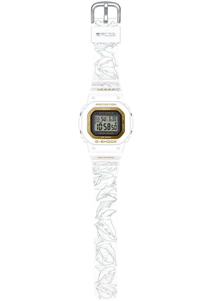 Часы Love Sea and The Earth Eye Search Japan Collaboration Model Radio Solar White x Gold [Casio] G-Shock [] GMD-W5601K-7JR женские