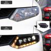Светодиодная сборка фары для Nissan X-Trail 2014-2016: DRL с хрустальными линзами и динамические указатели поворота