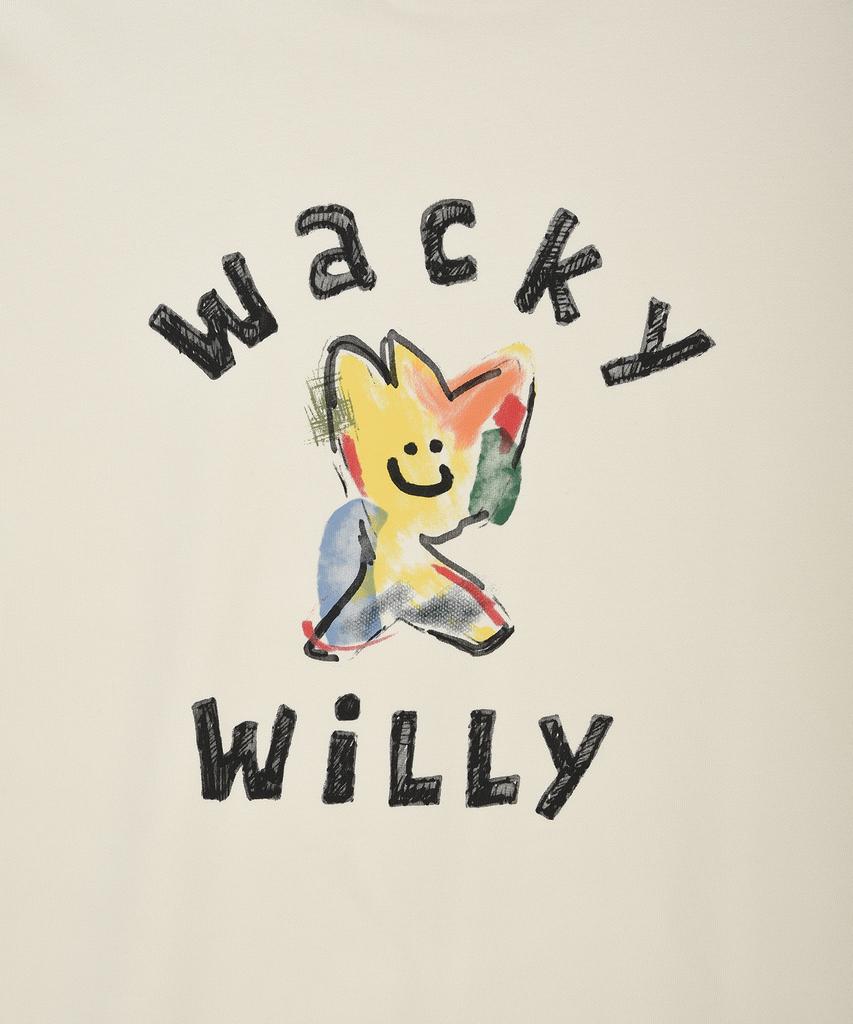 WACKY WILLY Kiki Big Graphic Sweatshirt Cream