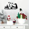 Christmas Tree, Snowman, and Reindeer Metal Wall Art - Outdoor Plaque and Indoor Wall Hanging Decor | Festive Holiday Sign