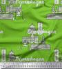 Soimoi Синяя японская креп-сатиновая ткань Sketch Monuments Architectural Printed Craft Fabric по метрам 42 дюйма
