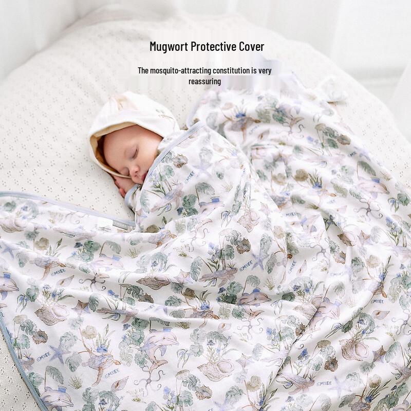 EMXEE Baby Mulberry Silk Swaddle Blanket