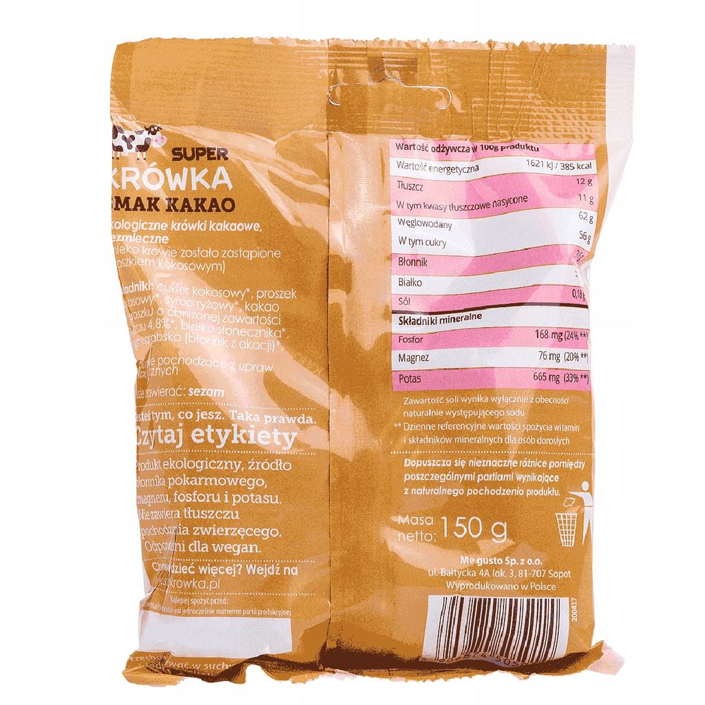 Super Krówka Organic Fudge, Cocoa Flavor, Dairy-Free 150
