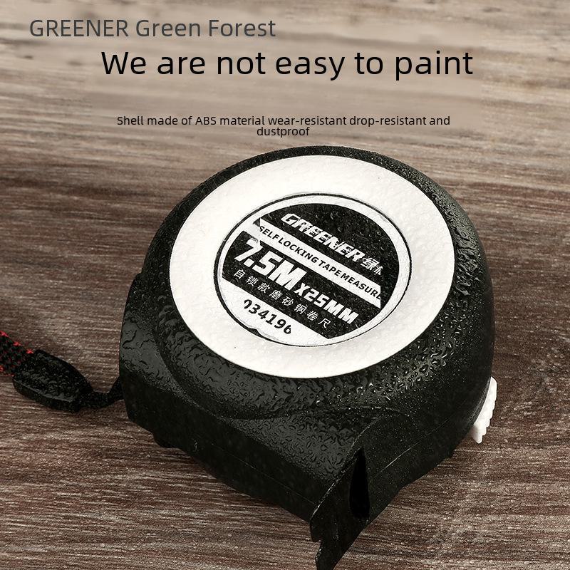 Набор стальных рулеток Green Forest 5м/3м: Точная рулетка 10 м, круговая линейка 7,5 м, нержавеющая сталь, водонепроницаемая, износостойкая