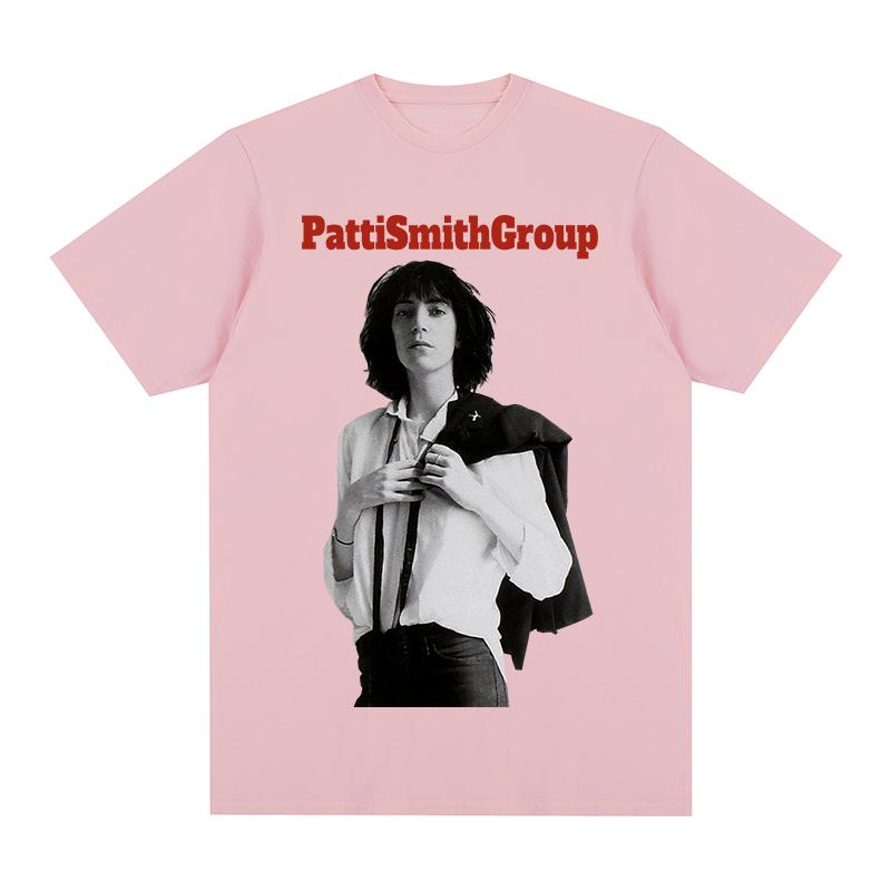 Patti Smith Group Vintage Tshirt European American Y2k Cotton Men T shirt New Tee Tshirt Womens Tops