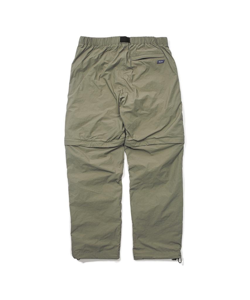 SLOWPOKE Two-Way Nylon Track Pants Khaki