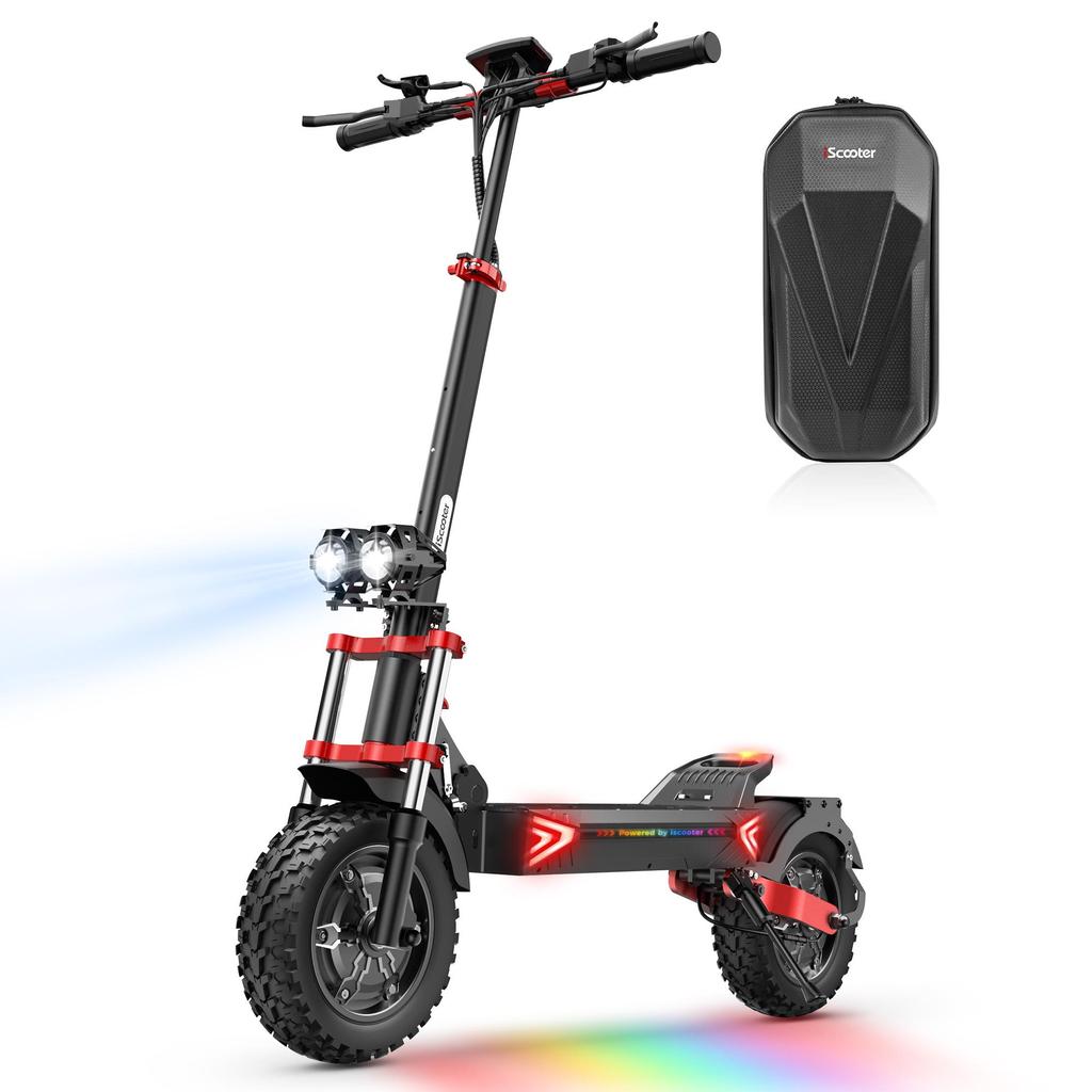 iScooter IX8 All-Terrain Electric Scooter Adult 1200W*2 Motor Men's E-Folding Scooter 48V20AH Battery 12 Inch Tyre Women's EScooter