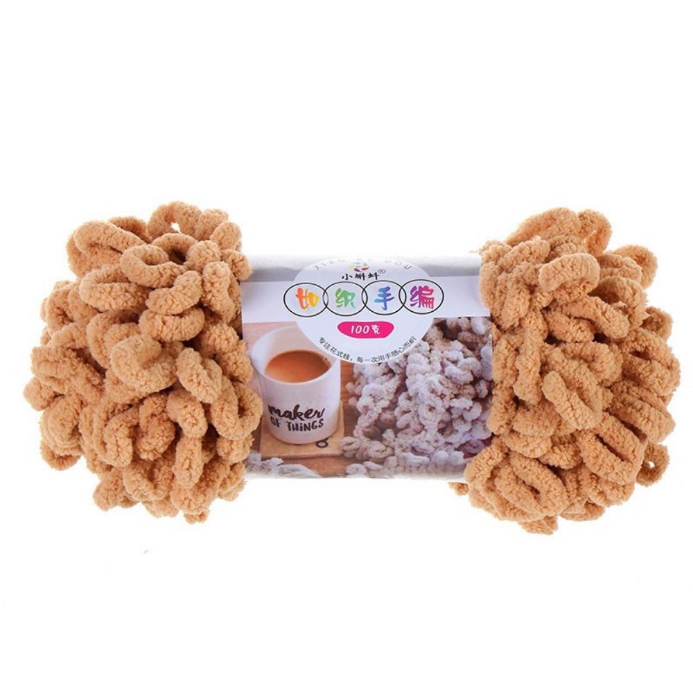 Multi-color Finger Circle Yarn 100g/Roll Hand Knitting Yarn Finger Loop Yarn Crochet Projects