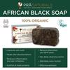 Savon Noir Africain - Pranaturals - 200g - Vegan - Peau Sèche - Ingrédients Naturels