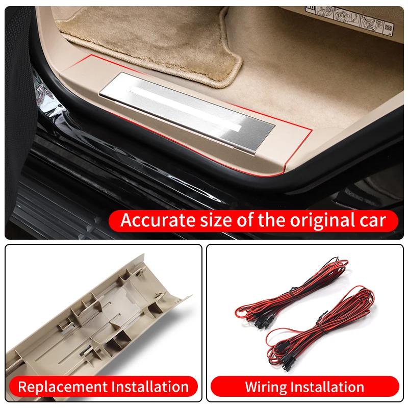 MWLU3 For 2021-2025 Toyota Land Cruiser 300 LED Door Sill Panel Replacement Part lc300 Interior Modification Accessories Welcome Pedal
