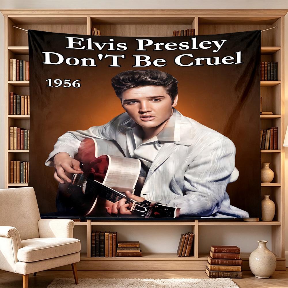 Elvis Presley Performance Large Decorative Tapestry, Great Holiday Gifts, Photo Backdrop for Bedroom Dorm Parties,Perfect Gift