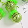 Cute Green Elf Christmas Tree Ornaments Xmas Balls & Fuzzy Hair Christmas Decor