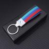For BMW M X1 X3 Leather Car Keychain Key Chain Rings 3D Metal Keyring For BMW M Performance E46 E90 E60 F10 F30 E39 E36 F20 E87 G30 E92 E91 X5 vby40