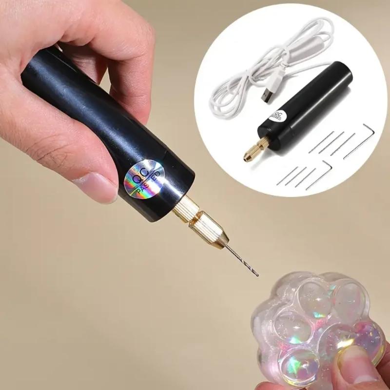 Ручная мини-электродрель DIY электрическая USB-электродрель инструменты для эпоксидной смолы ювелирные изделия деревообрабатывающий инструмент ручка-гравировальный инструмент