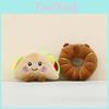 Plush Soft Capybara Keychain With Sandwich And Donut Shapes For Giving Gift