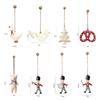 Iron Art Hang Pendants Cartoon Soldiers Angel Drop Ornaments NEW Christmas Hanging Decoration  Gift