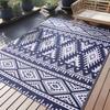 Kitinjoy Outdoor Waterproof Rugs Outdoor Plastic Straw Rugs Boho Patio Rugs Indoor Outdoor Carpets For Patio Camp Picnic Balcony