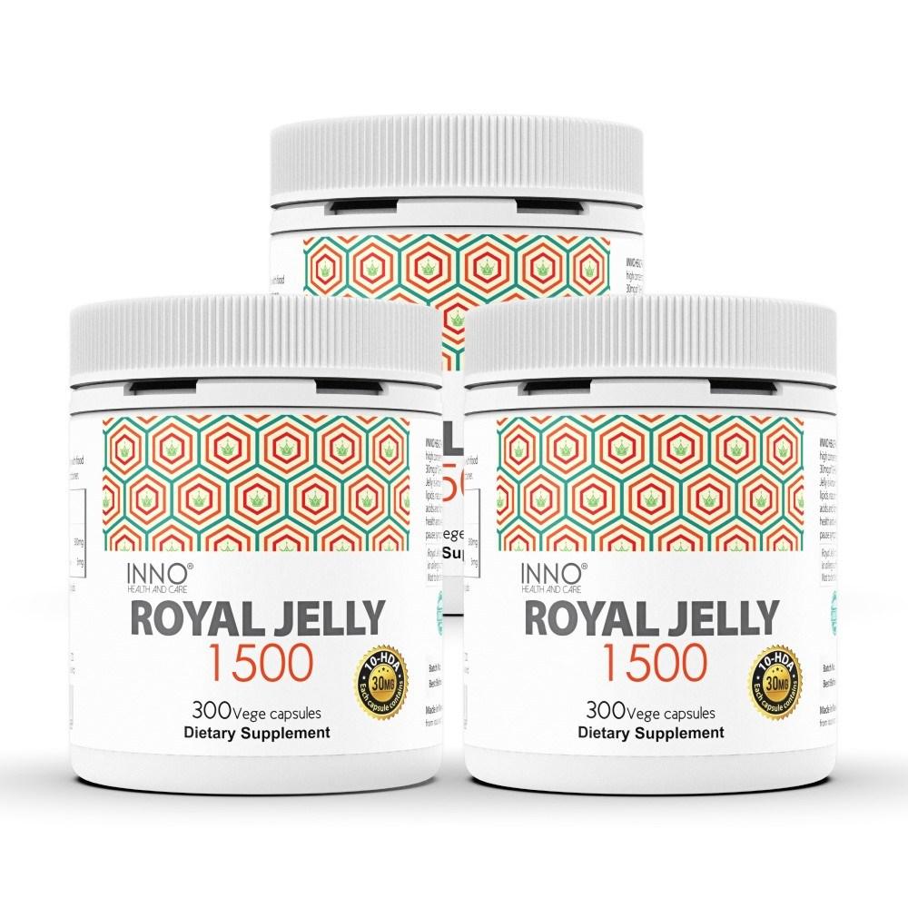 Innohealth New Zealand Royal Jelly 1500 300 Capsules 3 pcs