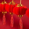 6/20/30 шт. Весенний фестиваль Мини Красный Фонарь Подвесной Орнамент Дракон Новогодний Декор