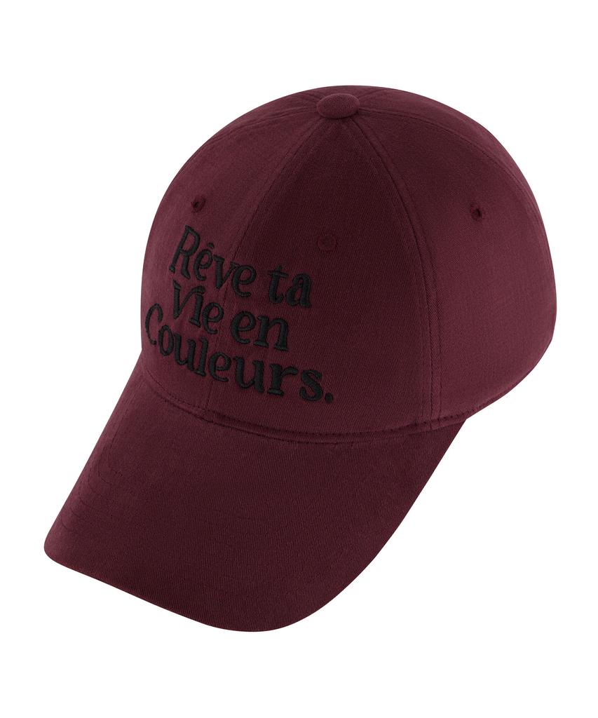 Кепка Hebeles Coulleur с washes-эффектом, цвет персика - Бордовый