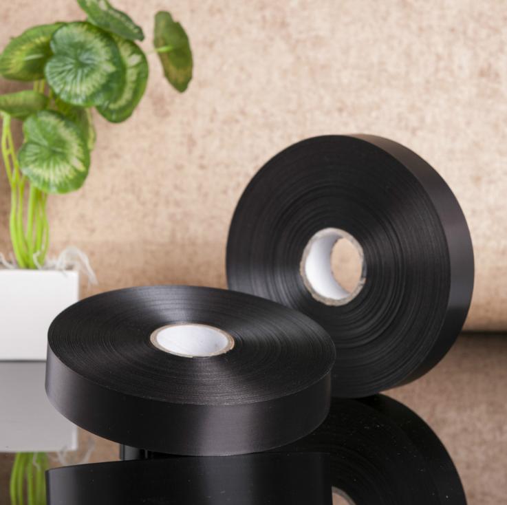 Factory Satin Grosgrain Custom Colors Embossed Printed Black Polyester Ribbon