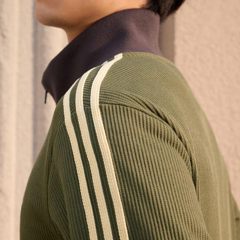adidas Оригинальная спортивная куртка Originals на молнии с воротником-стойкой и полосками для мужчин KZ2914