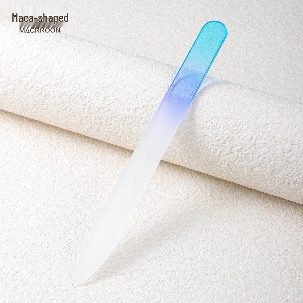 Двусторонний синий нано-кристаллический напильник и баф для ногтей - Инструмент для маникюра с мелким зерном