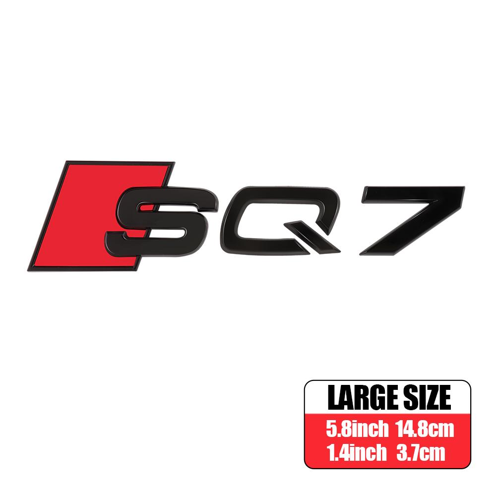 3D ABS Auto Body Rear Trunk Decoration Sticker Car Styling Emblem Decal Refit Accessories For Audi RS RSQ3 RSQ5 RSQ7 SQ3 SQ5 SQ7